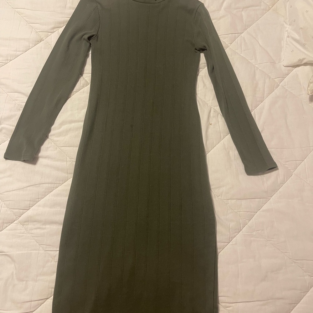Wild Fable Olive Long Sleeve Dress